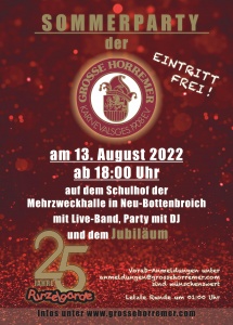Sommerparty @ Schulhof der MZH Neu-Bottenbroich